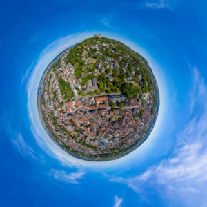 Virtueller Rundflug Landkreis Coburg aus 360° Luftpanoramen